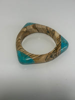 Jasper & Turquoise Triangular Bangle