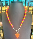 Candy Neon Heart Necklace